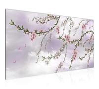 Runa Art Tableau Decoration Murale Fleurs Sakura 1 Partie Moderne Toile non tissée Salon Salle Japon Rose De Fleurs De Cerisier 020012c
