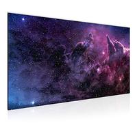 Runa Art Tableau Decoration Murale Galaxie Étoiles 1 Partie Moderne Toile non tissée Salon Salle Galaxie Pourpre Violet 612412a