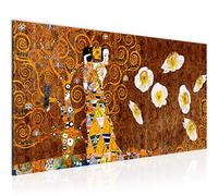 Runa Art Tableau Decoration Murale Gustav Klimt 1 Partie Moderne Toile non tissée Salon Salle Arbre Femme Or 021412a