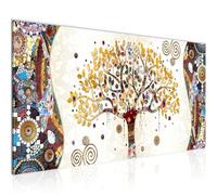 Runa Art Tableau Decoration Murale Gustav Klimt Arbre De Vie 1 Partie Moderne Toile Non tissée Salon Salle Abstrait Arbre Coloré 004612a