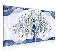 Runa Art Tableau Decoration Murale Gustav Klimt Arbre De Vie 1 Partie Moderne Toile non tissée Salon Salle Abstrait Bleu 003012b