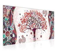 Runa Art Tableau Decoration Murale Gustav Klimt L'Arbre De Vie 1 Partie Moderne Toile non tissée Salon Salle Abstrait Art Rose 004612c