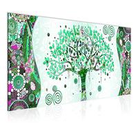 Runa Art Tableau Decoration Murale Gustav Klimt L'Arbre De Vie 1 Partie Moderne Toile non tissée Salon Salle Abstrait Art Vert 004612b