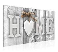 Runa Art Tableau Decoration Murale Home Aspect Bois 1 Partie Moderne Toile non tissée Salon Salle Champêtre Noir et Blanc 503312c