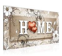 Runa Art Tableau Decoration Murale Home Vintage 1 Partie Moderne Toile non tissée Salon Salle Accueil Coeur Beige 030912a