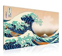 Runa Art Tableau Decoration Murale Katsushika Hokusai 1 Partie Moderne Toile non tissée Salon Salle Abstrait Bleu 035112a