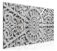 Runa art Tableau Décoration Murale Mandala Abstrait 200x80 cm - 5 Panneaux Deco Toile Prêt à Accrocher 506155c