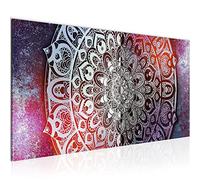 Runa Art Tableau Decoration Murale Mandala Résumé 1 Partie Moderne Toile non tissée Salon Salle Oriental Turquoise Violet 040112b