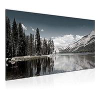Runa Art Tableau Decoration Murale Paysage Montagnes 1 Partie Moderne Toile non tissée Salon Salle Paysage Noir Blanc 606812c