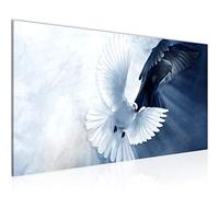 Runa Art Tableau Decoration Murale Sourd 1 Partie Moderne Toile non tissée Salon Salle Des oiseaux Bleu Noir 037812b