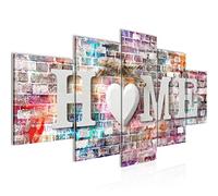 Runa Art - Tableau Home 200 x 100 cm 5 Parties XXL Decoration Murale Dessin Coloré 014851a