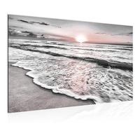 Runa Art Tableau Le Coucher Du Soleil Plage Moderne Tableau Decoracion Murale - Paysage Gris Rose Salle 023714b