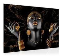 Runa Art Tableau mural African Beauty Moderne Tableau Decoracion Murale - Beauty Noir Or Salle 045415b