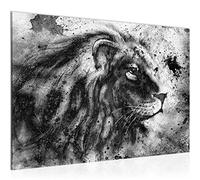 Runa Art Tableau Mural Afrique Lion Moderne Tableau Decoracion Murale - Chat Beige Brun Salle 002215c