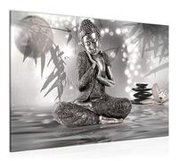 Runa Art Tableau mural Bouddha Feng Shui Moderne Tableau Decoracion Murale - Spa Zen Beige Salle 503415b