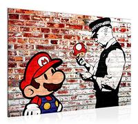 Runa Art Tableau mural Mario Cop Moderne Tableau Decoracion Murale - Art Urbain Gris Salle 303015b