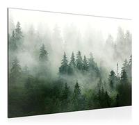 Runa Art Tableau mural Nature Forestière Moderne Tableau Decoracion Murale - brouillard vert gris Salle 032315a
