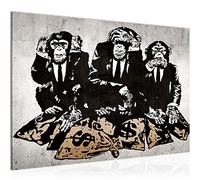 Runa Art Tableau mural Singes Duc De Lancaster Moderne Tableau Decoracion Murale - Rechercher Pierre Art De Rue Gris Salle 303415b