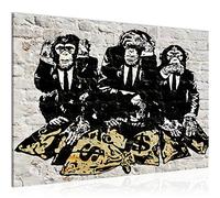 Runa Art Tableau mural Singes Duc De Lancaster Moderne Tableau Decoracion Murale - Rechercher Pierre Art De Rue Gris Salle 303415a