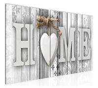 Runa Art Tableau mural XXL Home Aspect Bois 200 x 80 cm Noir et Blanc 5 Parties - 503355c