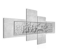 Runa Art Tableau XXL Antique Bas-Relief Rome 200 x 100 cm Impression sur Toile Intissee Decoration Murale Salon Chambre 025641c