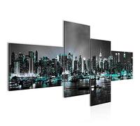 Runa Art Tableau XXL New York City 200 x 100 cm Impression sur Toile Intissee Decoration Murale Salon Chambre 605441b