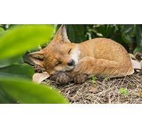 Hi-Line Gift Ltd RUNADI Statue Renard Chiot endormi