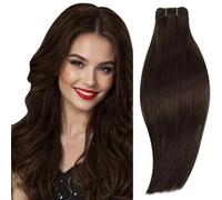 RUNATURE Tissage Naturel Cheveux Humain Marron Fonce Court 30cm 70g #2