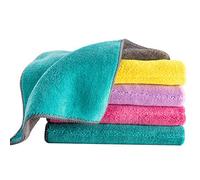 Runaup Lot de 8 torchons en microfibre extra épais absorbants pour laver la vaisselle, essuyer le verre 30,5 x 30,5 cm