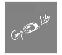 RUNBHP Autocollant créatif en Vinyle for Camping-Car, Caravane, Camion, Voiture, Camping-Car, Caravane, Voyage, Accessoires de décoration(White,80x23cm)