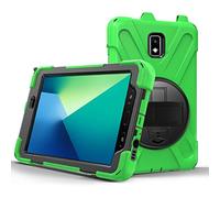 Runbiu Coque pour Samsung Galaxy Tab Active 2 8.0 T390 T395 - Coque Rigide, Protection Anti-Choc avec Support Intégré et Bandoulière Compatible Samsung Galaxy Tab Active 2 8.0 T390 T395