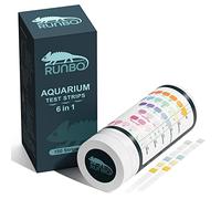 RUNBO Test d'eau pour Aquariophilie, 150 Aquariophilie de Test Eau 6 en1 pour Dureté Totale, Carbonatée, PH, Nitrite, Nitrate, Chlore