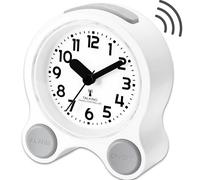 RUNCAR Réveil Parlant avec Un Son agréable à la française, rétro - éclairé et 5 Ensembles de réveils indépendants pour Les aveugles, Les malvoyants et Les Personnes âgées