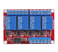 RUNCCI-YUN 1 Pièces 5V 4 Canal Relais Module,avec optocoupleur Module Relais,Carte d'Extension Déclencheur Haut Bas pour Raspberry Pi Arduino
