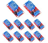 RUNCCI-YUN 10pcs Module Relais 1 Canal, Modules Relais 1 Canal DC 24V avec Optocoupleur avec Compatible Déclencheur de Bas Ou Haut Niveau avec Arduino