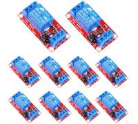 RUNCCI-YUN 10pcs Module Relais 1 Canal, Modules Relais 1 Canal DC 5 V avec Optocoupleur avec Compatible Déclencheur de Bas Ou Haut Niveau avec Arduino