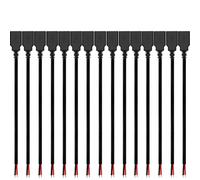 RUNCCI-YUN 15PCS câble Femme USB,soudable câble USB 2.0 Femme,2 broches Connecteurs USB câble,USB rallonge de câble pour appareils USB installés ou réparation de remplacement DIY (30cm)