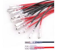 RUNCCI-YUN 20 pcs Cosse electriques,Connecteur de fil cosses à sertir femelles,cosse 2,8 mm 4,8 mm Fil Connecteur Spade Connecteur plat Spade pour Moto, Voiture, Camion