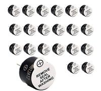 RUNCCI-YUN 20 Pièces DC 12V Buzzer Actif Électronique Alarme Buzzer Son continu pour Arduino Raspberry Pi