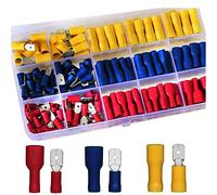 RUNCCI-YUN 208 Pièces Cosse Electriques, Connecteurs Fil électriques, Assortiment de Cosses à Sertir, Connecteurs électriques Connecteurs à sertir Compris Cosses de câble à anneau Rouge, Jaune,Bleu