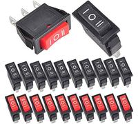 RUNCCI-YUN 20Pcs Mini Interrupteur à Bascule,ON-OFF-ON Interrupteur à Bascule,3 broches 3 positions Boat Rocker Switch,SPDT Interrupteur à Bascule,AC 15A/125V 20A/250V