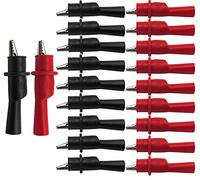 RUNCCI-YUN 20Pcs pince crocodile multimetre,Pince Crocodile en Métal Test Pince Crocodile Test par le Biais du Travail d'électricien, Clip d'isolation en Métal la Batterie Pince Crocodile