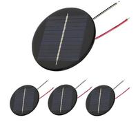 RUNCCI-YUN 4pcs 6V 0.5W 80mm Micro Mini Panneau Solaire cellules,Polysilicon,Portable,pour l'énergie de l'énergie Solaire, Accueil Bricolage, projets scientifiques,Jouets, Chargeur de Batterie