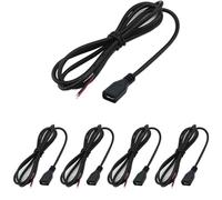 RUNCCI-YUN 5Pcs micro Queue de cochon USB,22AWG 3A micro USB Femme extrémité ouverte à fil nu à 2 broches,Femme USB rallonge de câble,prise USB soudable,pour les bricoleurs (100cm)