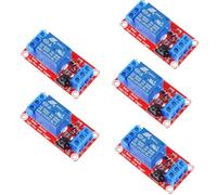 RUNCCI-YUN 5pcs Module Relais 1 Canal, Modules Relais 1 Canal DC 24V avec Optocoupleur avec Compatible Déclencheur de Bas Ou Haut Niveau avec Arduino