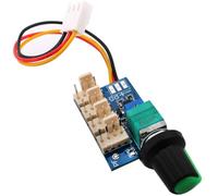 RUNCCI-YUN Contrôleur de vitesse de ventilateur PWM DC 0-12V 4pin 4 canaux pour Châssis D'Ordinateur PC(Avec bornes pré-câblées）