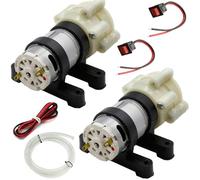 RUNCCI-YUN Pompe à eau à membrane 12 V Mini pompe à eau électrique 1,5 - 1,8 L/min. Pompe auto-amorçante DC12 V pour thé pour aquarium Aquarium, Fish Tank Fountain(2 pièces)