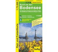 Rund um den Bodensee Rad- und Freizeitkarte: 1:75.000