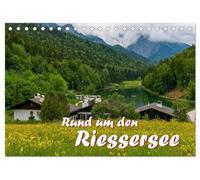 Rund um den Riessersee (Tischkalender 2026 DIN A5 quer), CALVENDO Monatskalender: Eingebettet in eine atemberaubende Berglandschaft liegt dieser ... über den Dächern von Garmisch-Partenkirchen