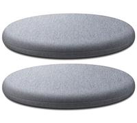 Runde Stuhlkissen für den Außenbereich, 4er-Set, 2er-Set, Memory-Schaum-Polster, 45,7 cm, 35,6 cm, 40,6 cm, 50,8 cm, 61 cm, Sitzkissen, Meditationskissen, Bodenkissen, waschbarer Bezug (2#, 2 Stück,